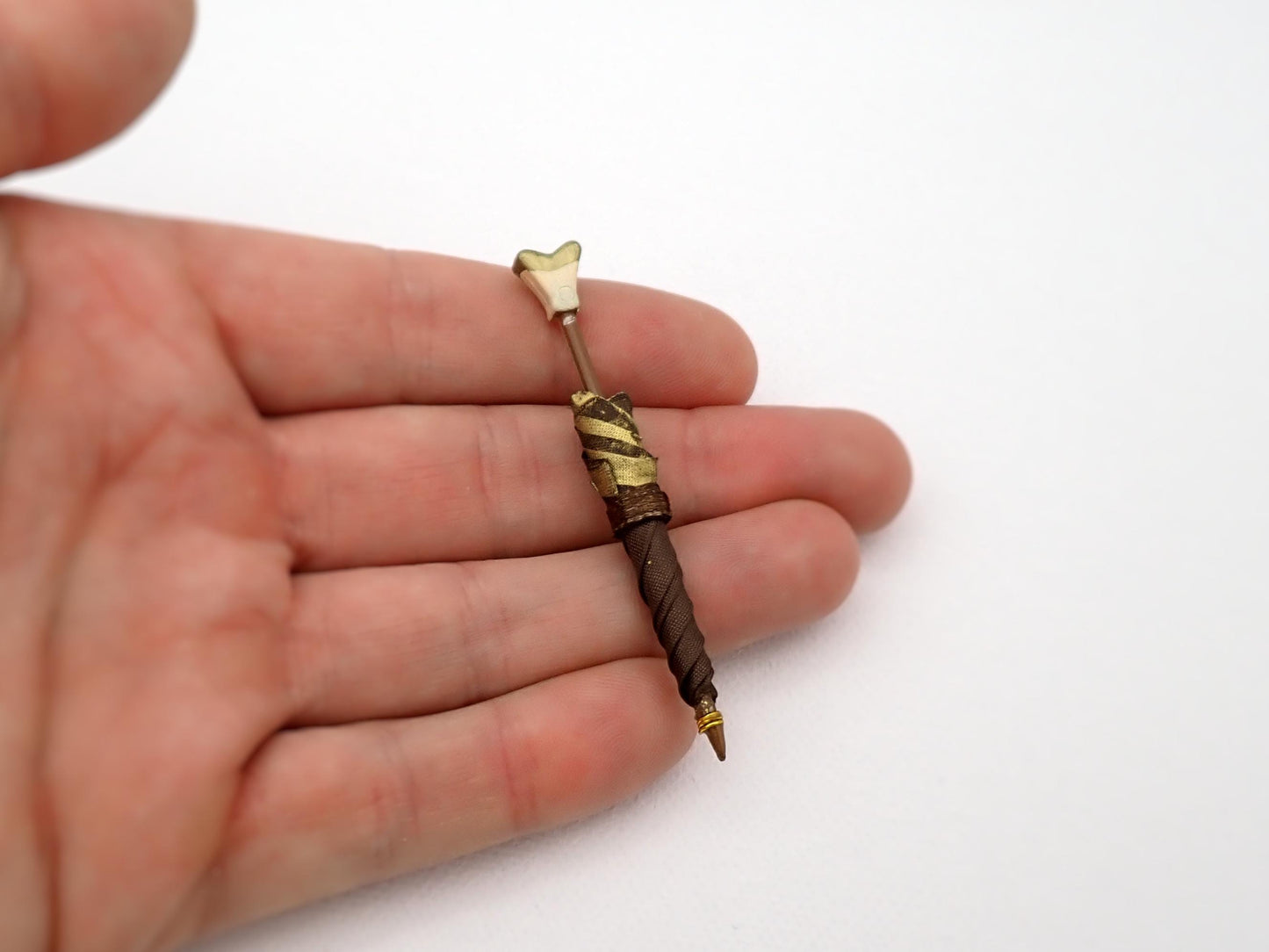 Miniature Umbrella and Cane / Walking Stick. 1:12 Scale Miniature Accessories