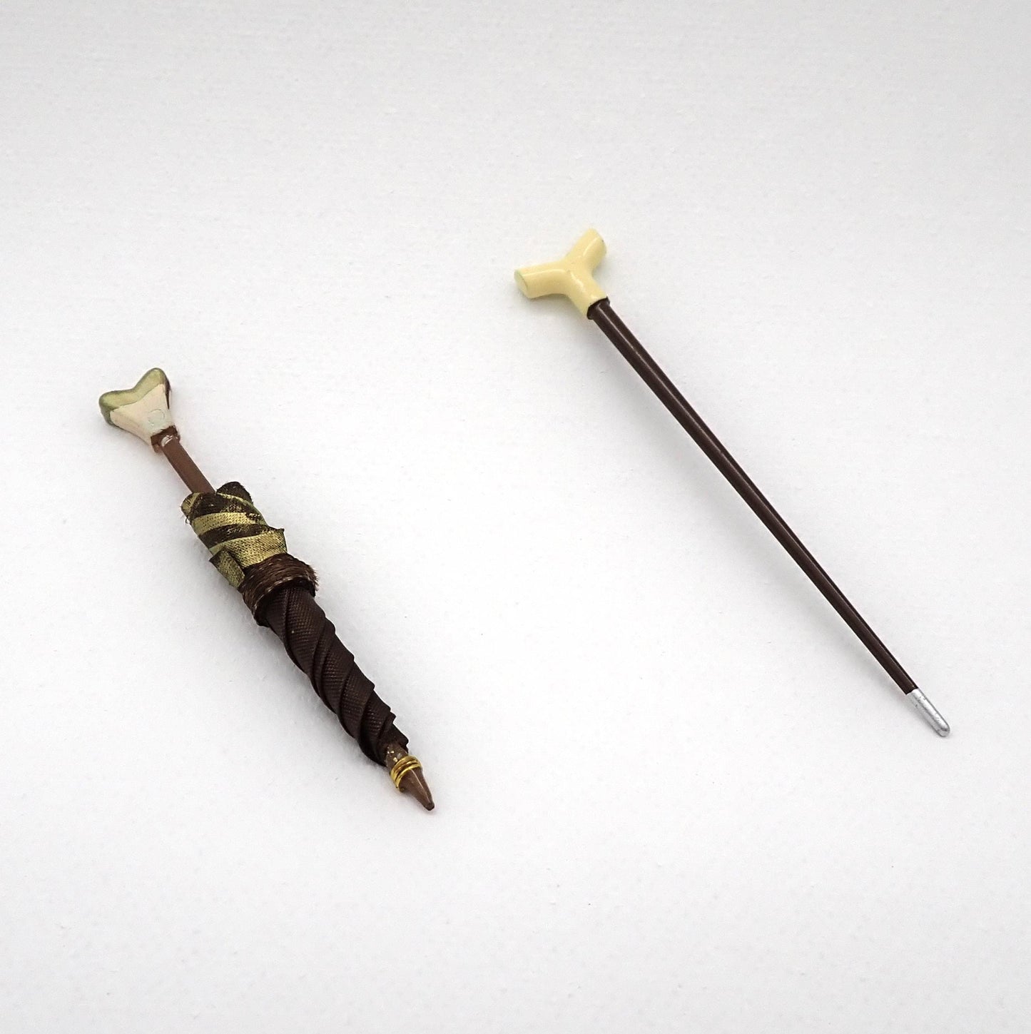 Miniature Umbrella and Cane / Walking Stick. 1:12 Scale Miniature Accessories