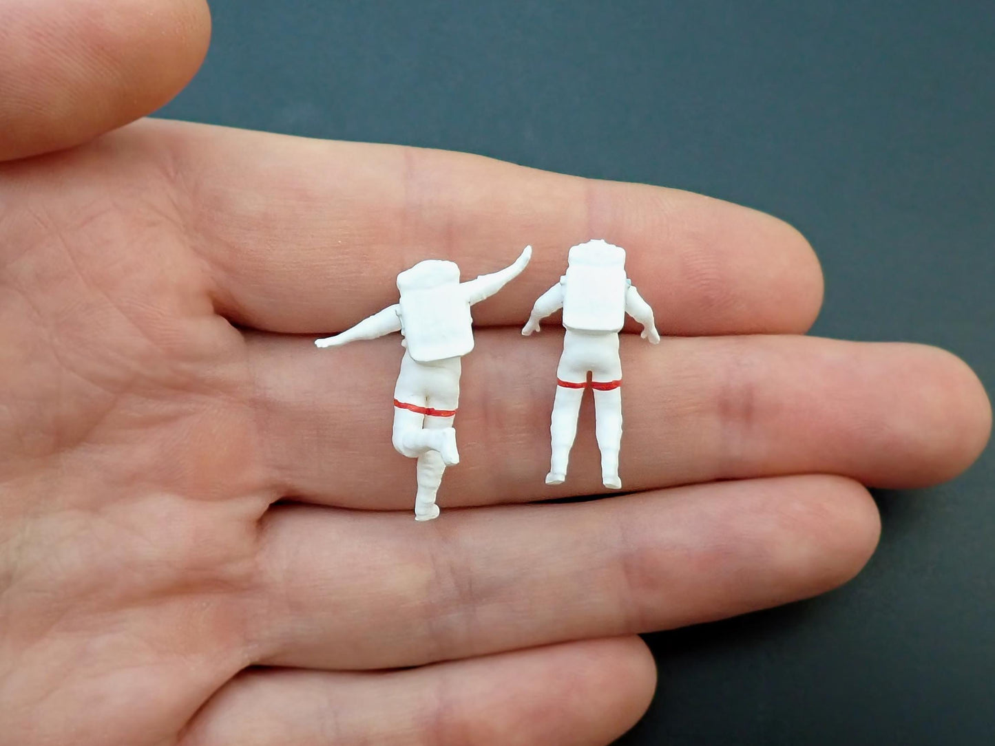 Miniature Astronauts.  1:64 Scale, 1 inch Tall. Hand-Painted and Lifelike