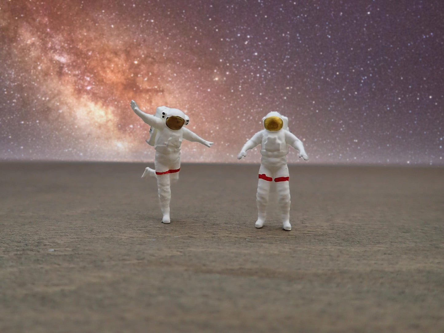Miniature Astronauts.  1:64 Scale, 1 inch Tall. Hand-Painted and Lifelike
