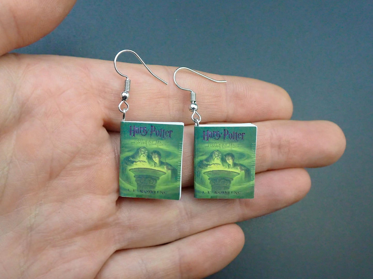 Harry Potter Miniature Books Earrings Fun Gift Packaging