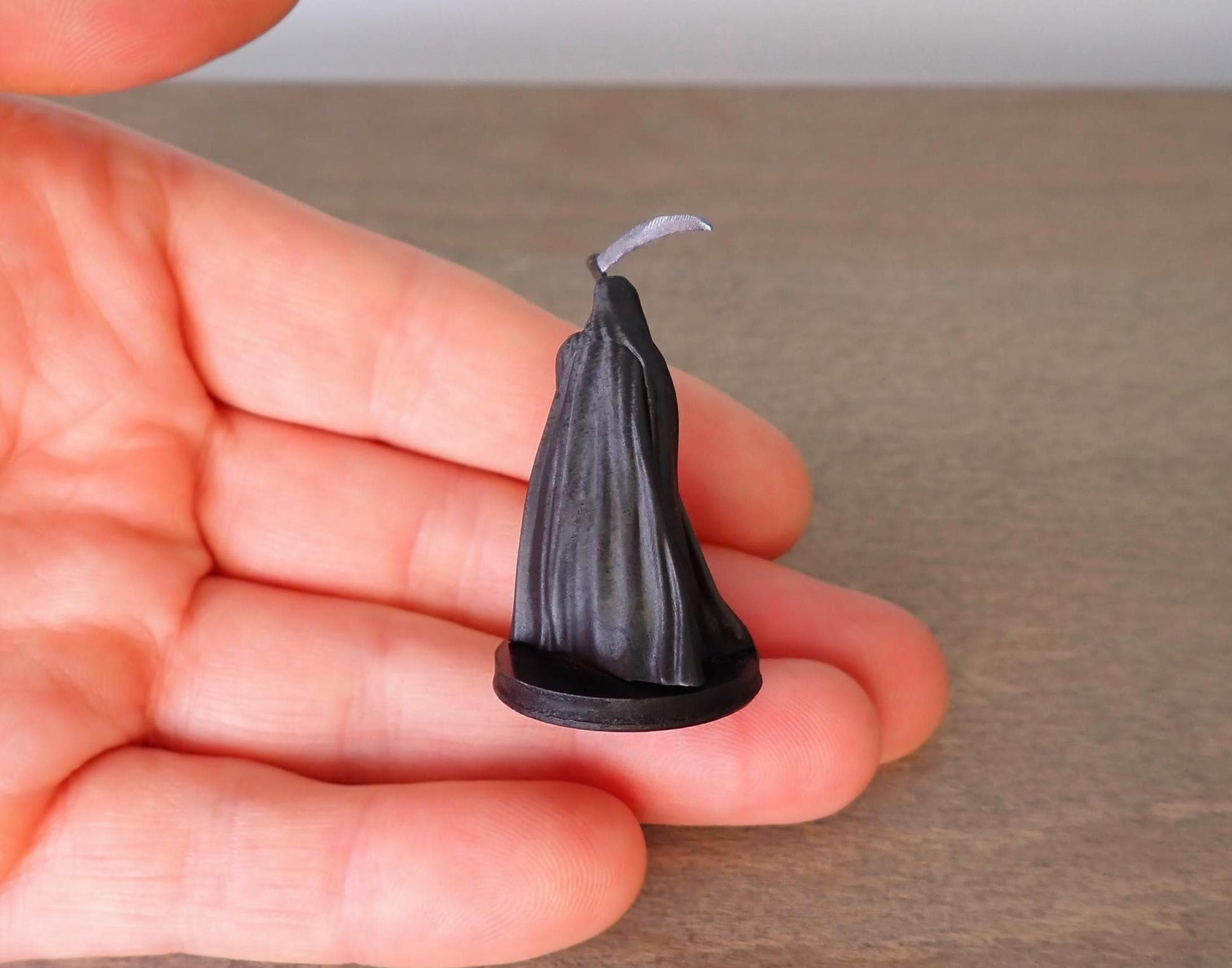 Hand-Painted Grim Reaper D&D Miniature 32mm Death NPC Scale Comparison