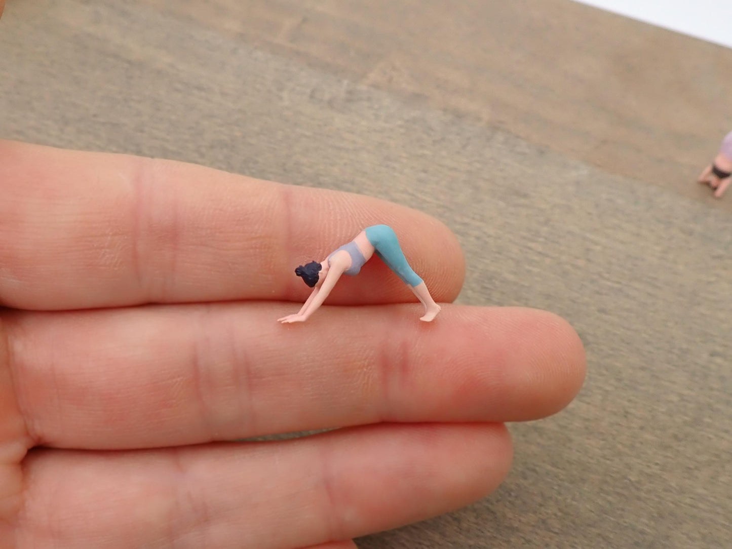 Miniature Yoga Pose Figures Set 1:64 Scale Group