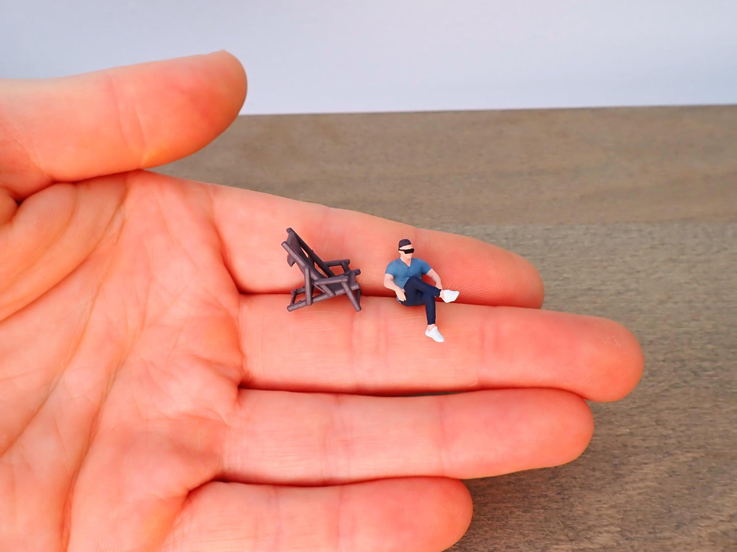 Miniature Campfire 1:64 Scale Camping Scene Accessory