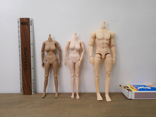 1/12 Scale Doll Body and Clothing. Realistic Hand-Made Male and Female Articulated BJD