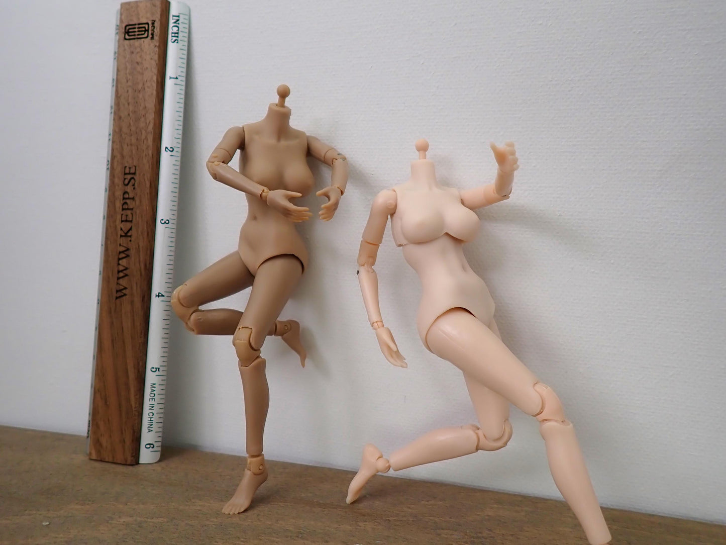 Miniature 1:12 Scale Articulated BJD Doll Body Front View