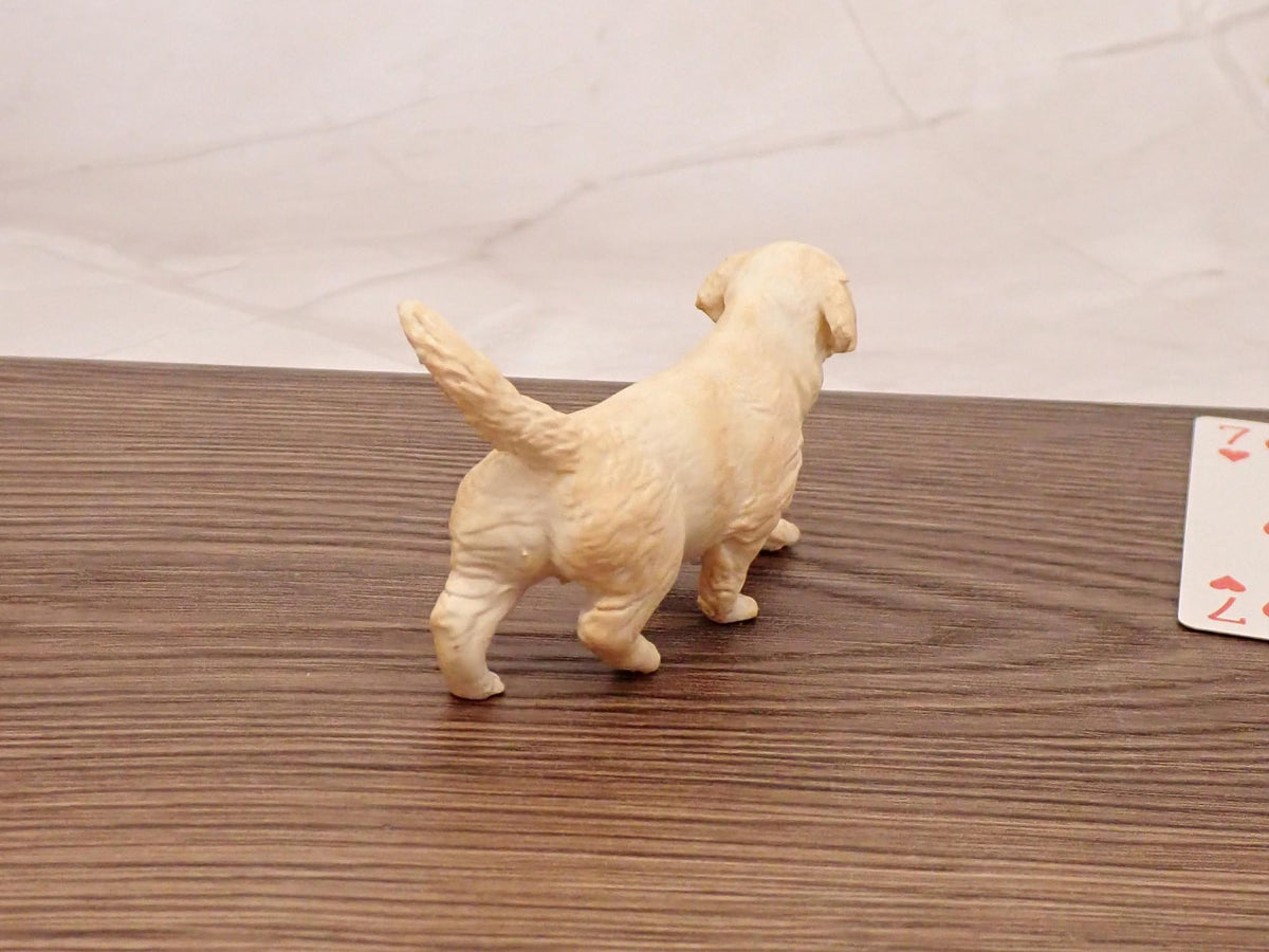 Golden Retriever Puppy, 1:6 Scale. Hand Painted Miniature Dog Figurine